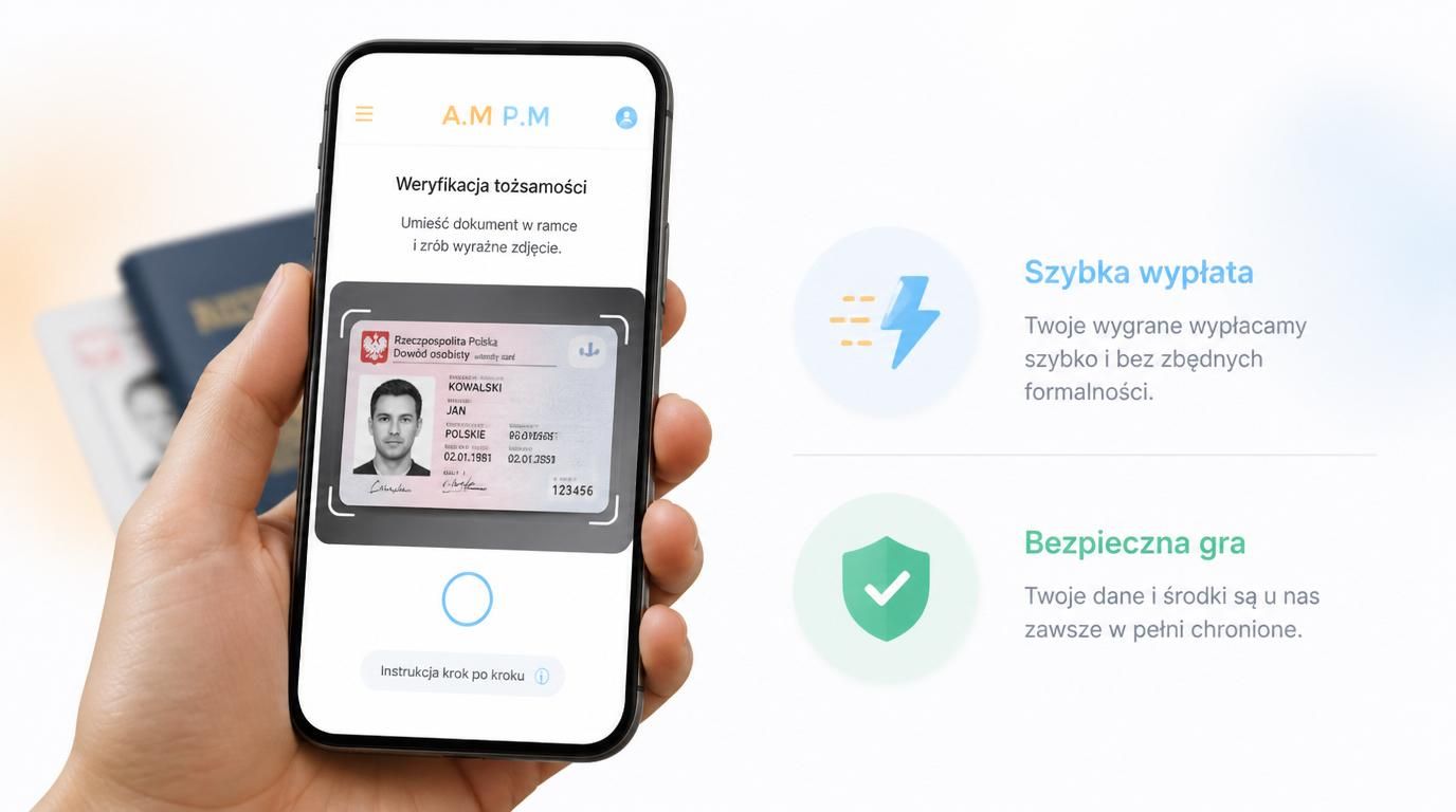 Weryfikacja dokumentu na telefonie, szybka wypłata i ochrona konta.